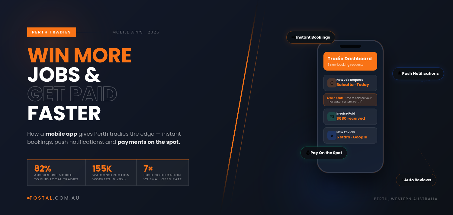 Mobile Apps for Perth Tradies: Win More Jobs and Get Paid Faster